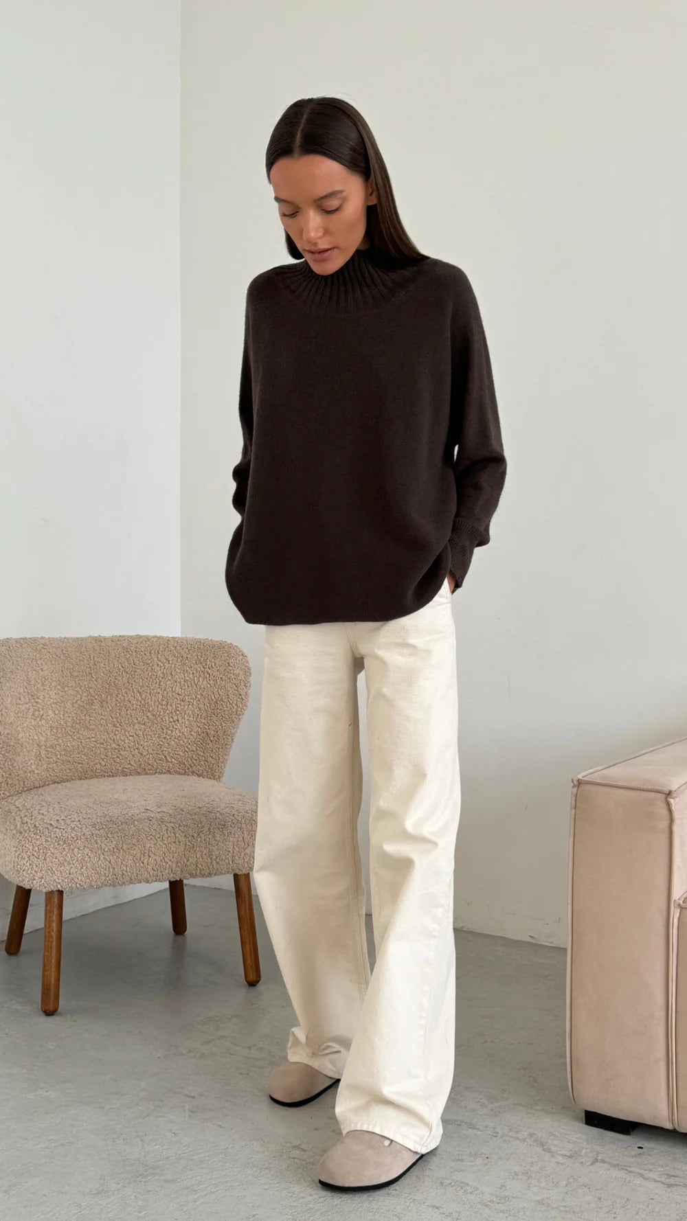 Alma Sweater- DARK ESPRESSO