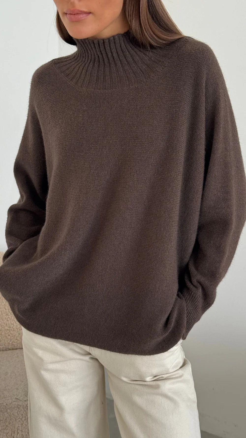 Alma Sweater- DARK ESPRESSO