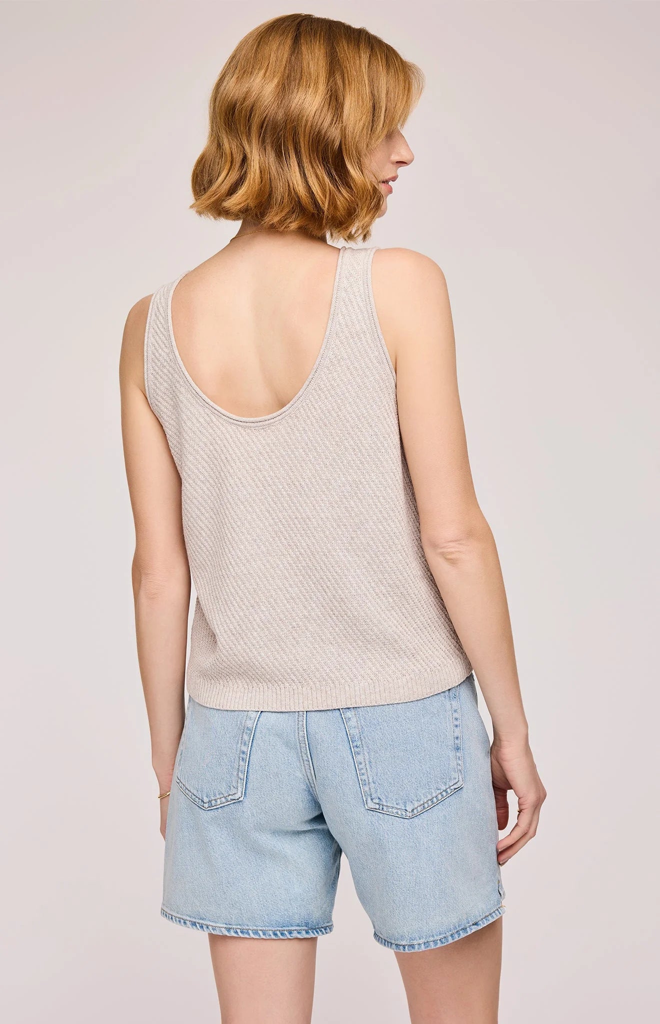 Villa Knit Tank- LINEN