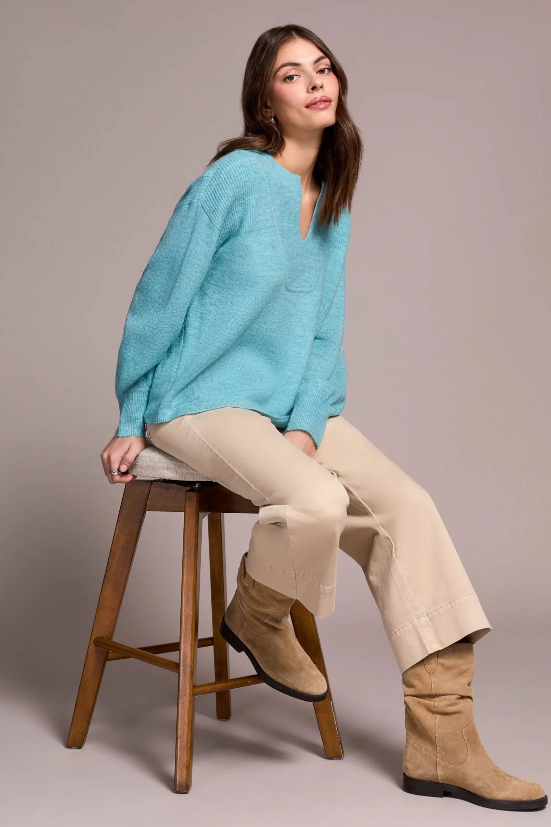 Misty Blue Sweater