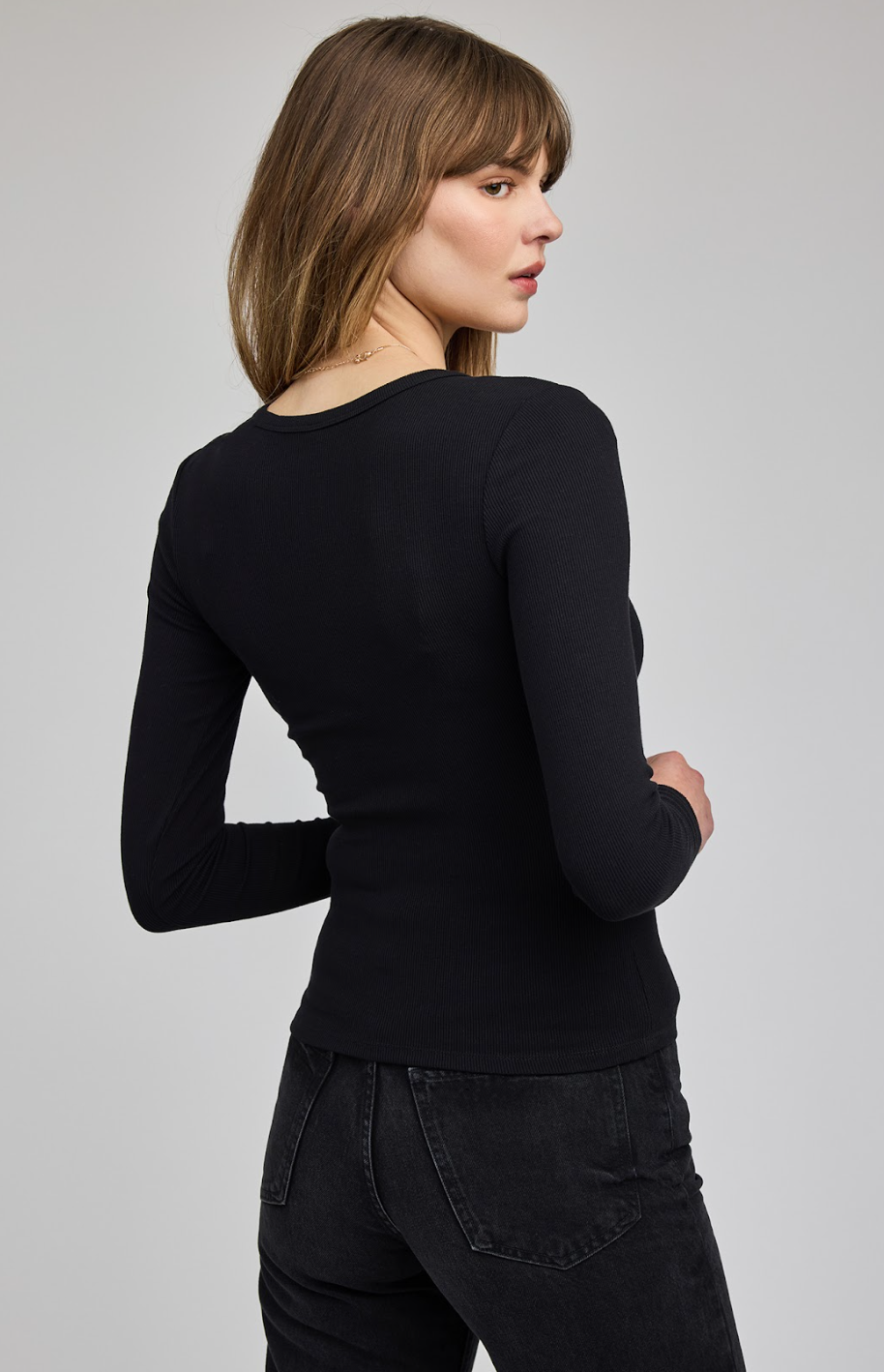 The Libby Longsleeve- BLACK