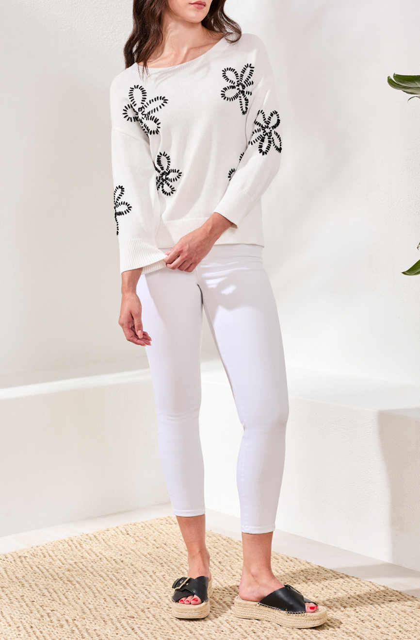 Evans Floral Sweater