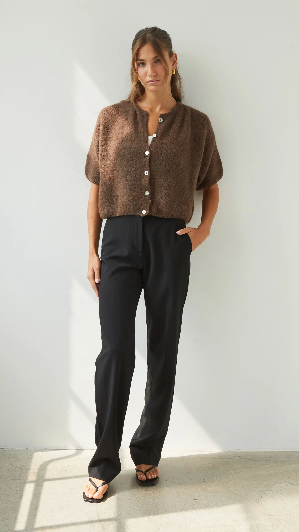 Emme Cardigan- ESPRESSO
