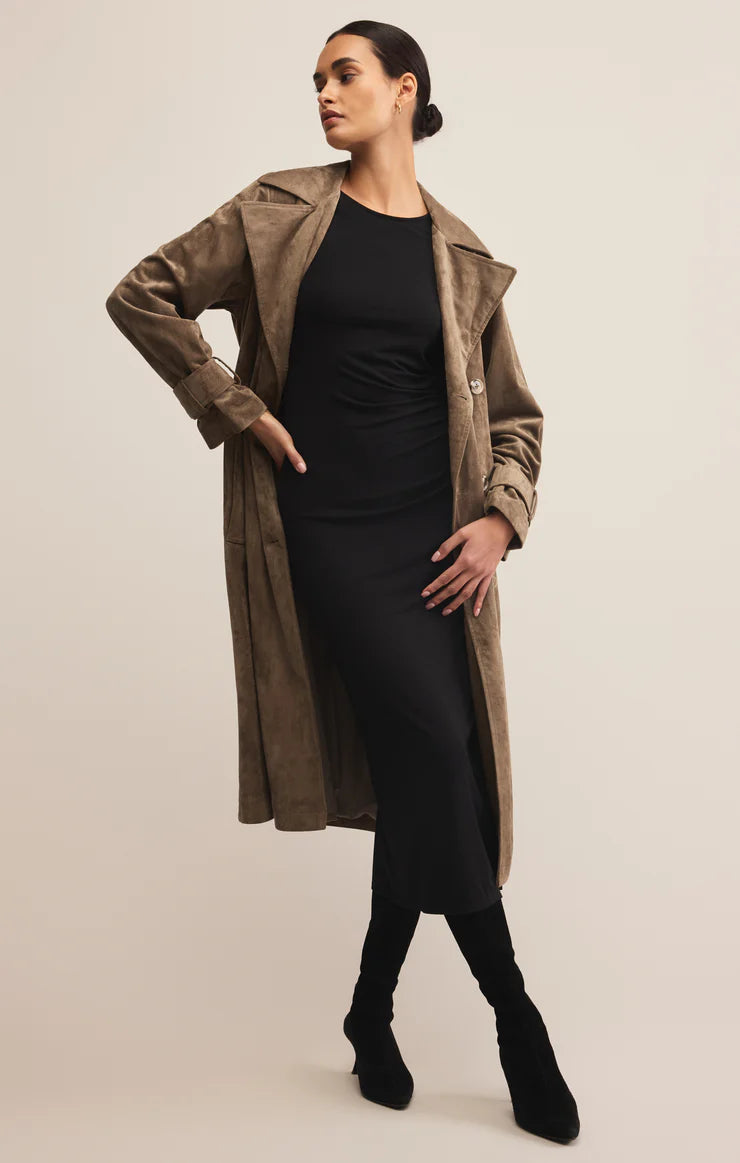 Dorian Suede Trench