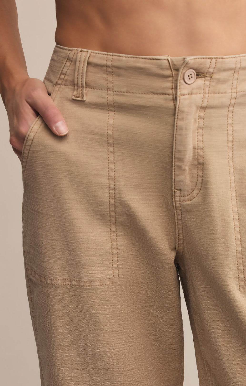 Olive Twill Pants