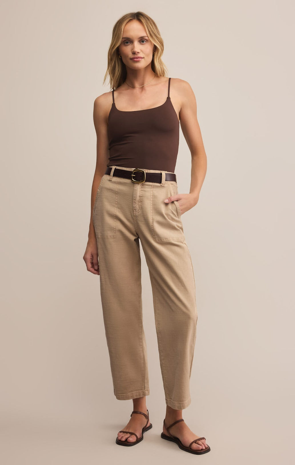 Olive Twill Pants