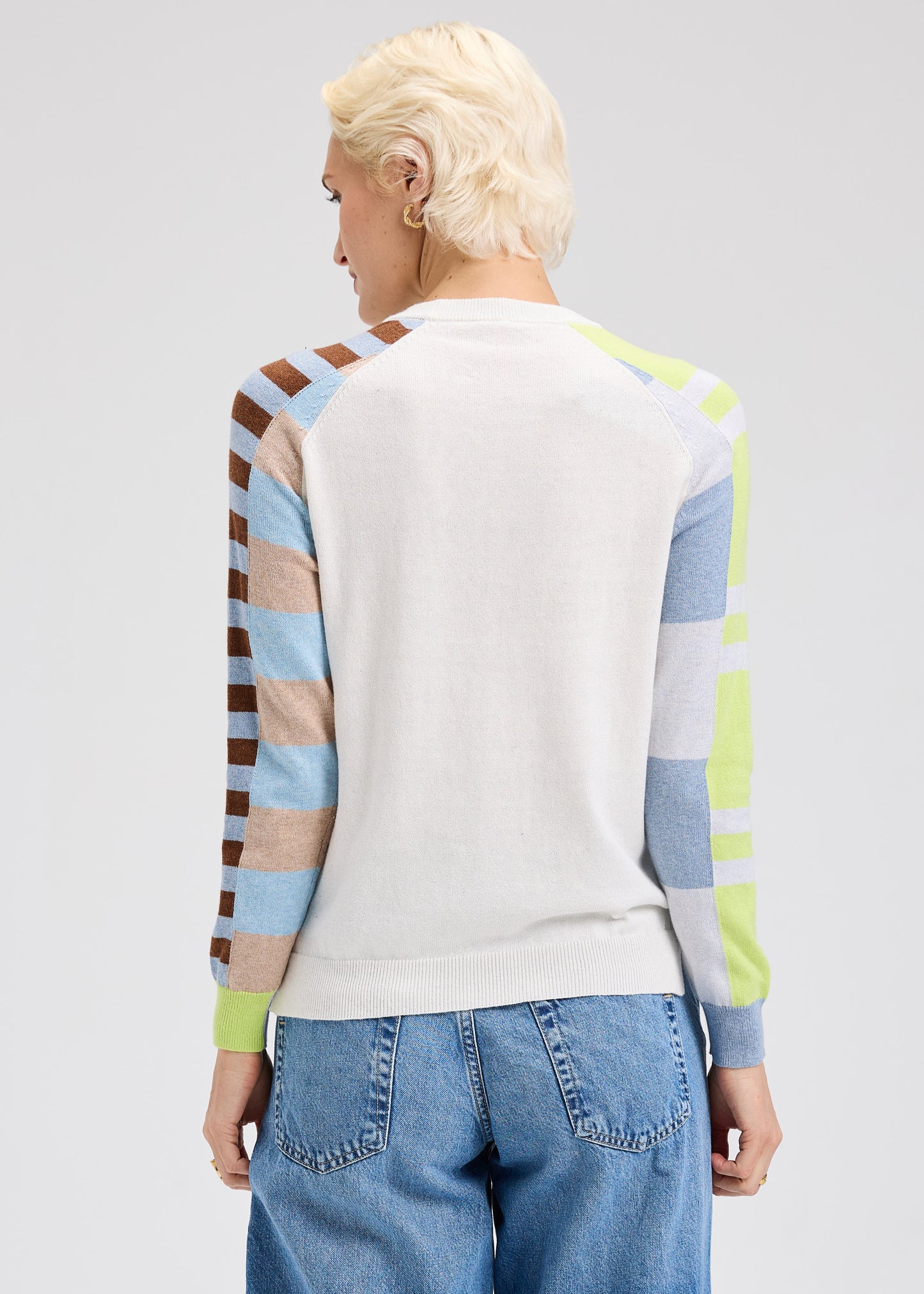 White Block Sweater