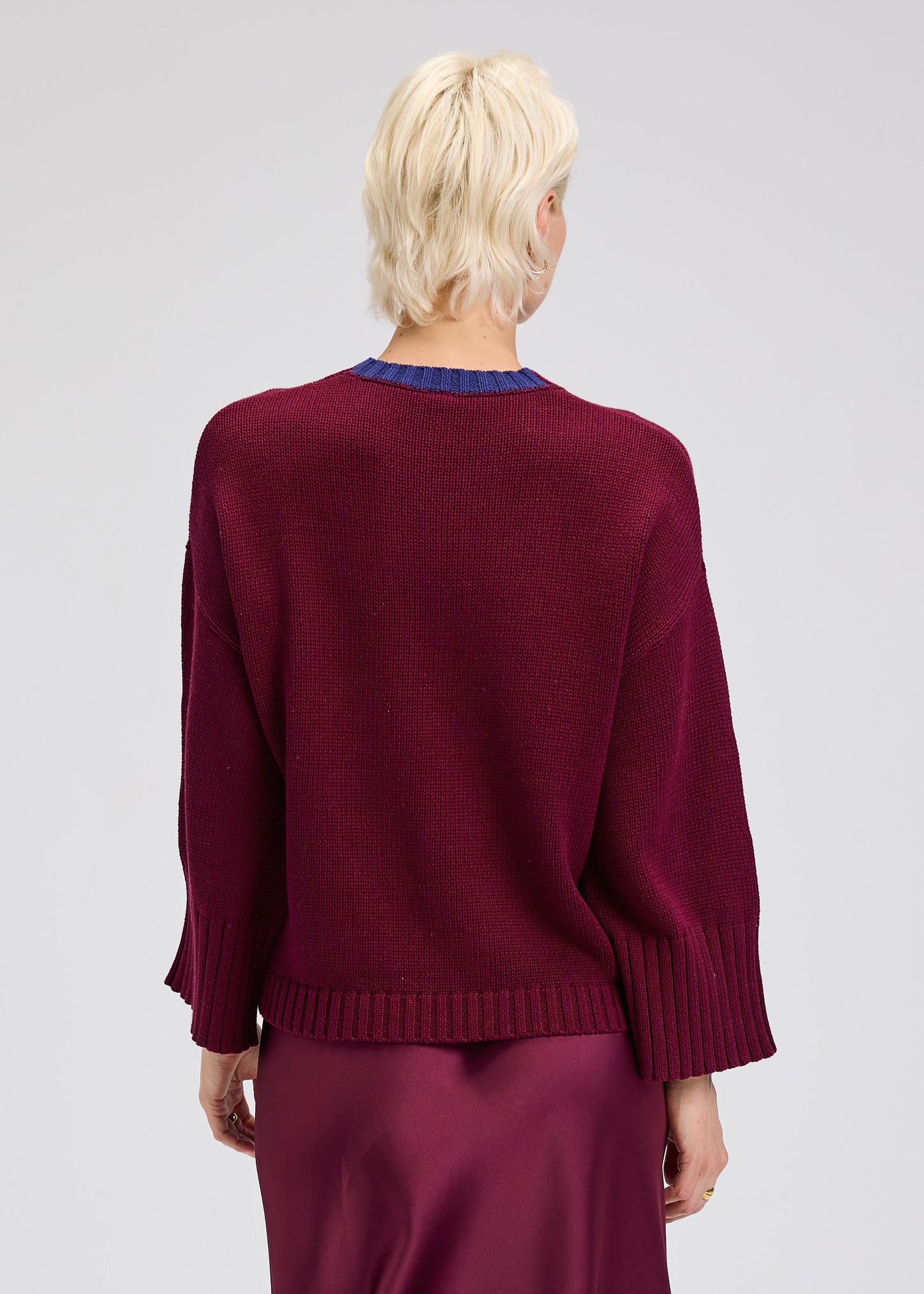 Beetroot Cotton Crew