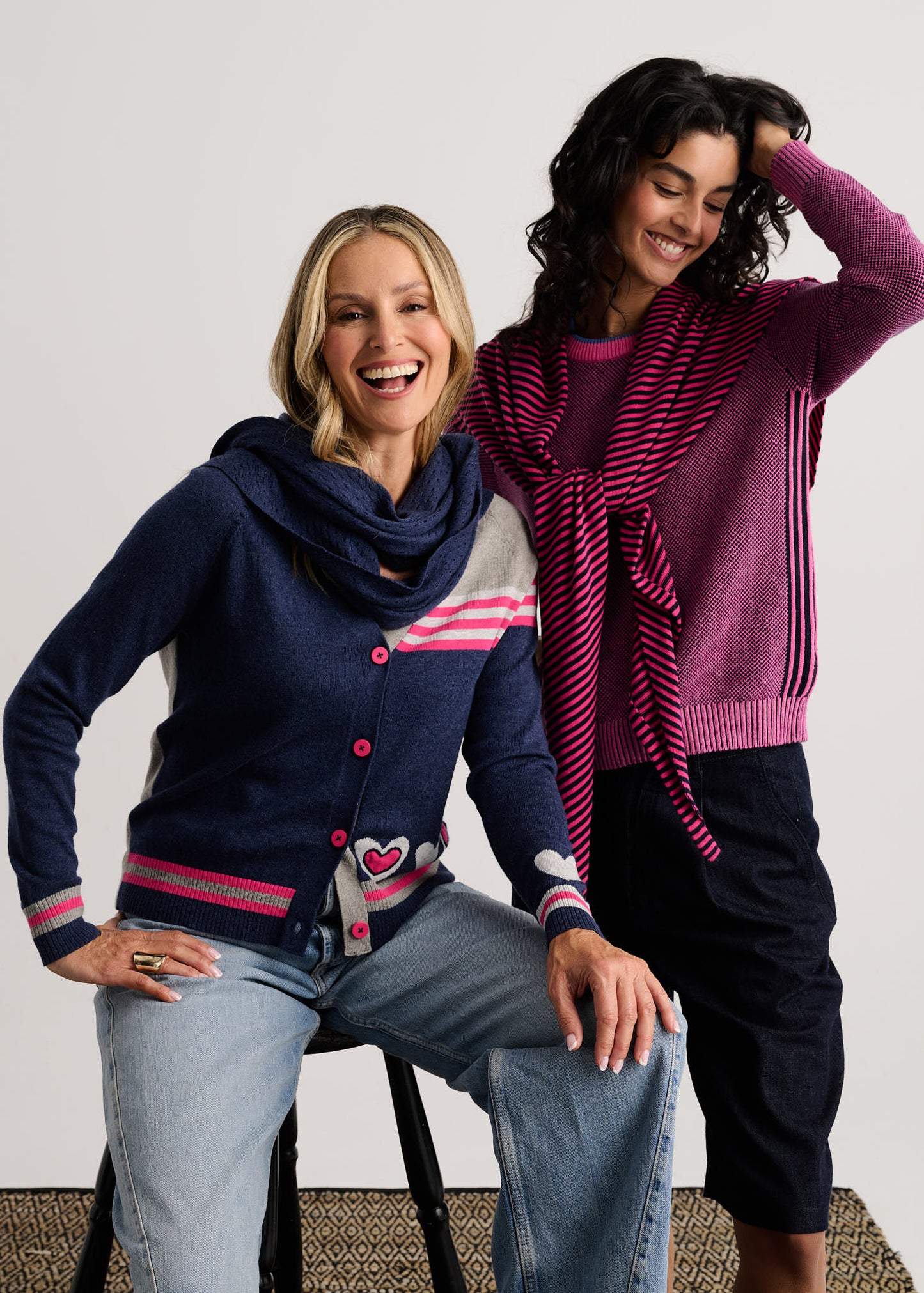 Cassia Waffle Sweater- COSMOS