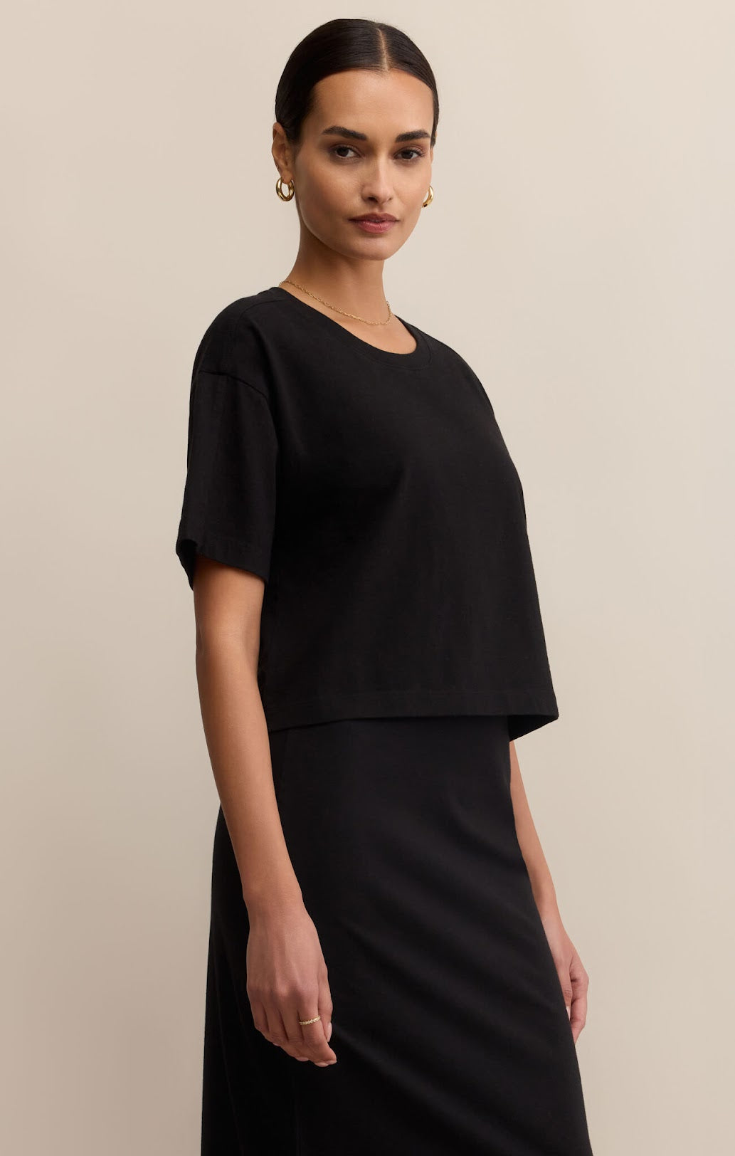 On The Go Tee- BLACK