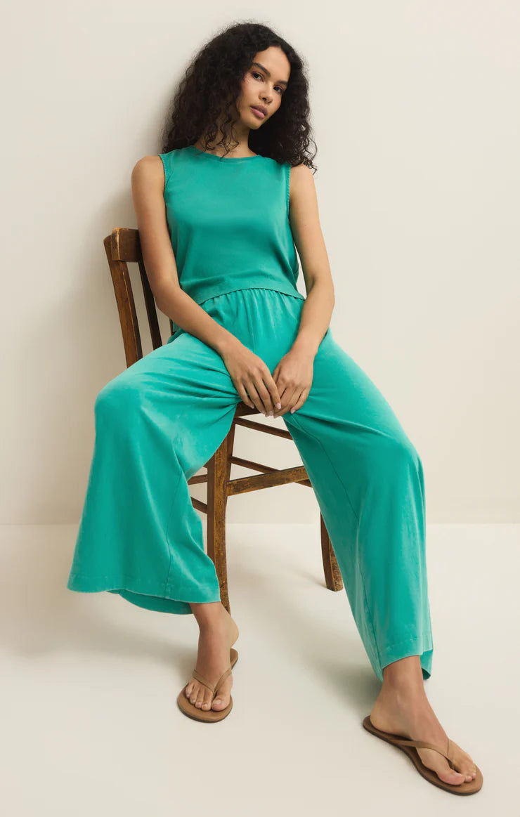 Sloane Cotton Jersey Tank- LA PALMA