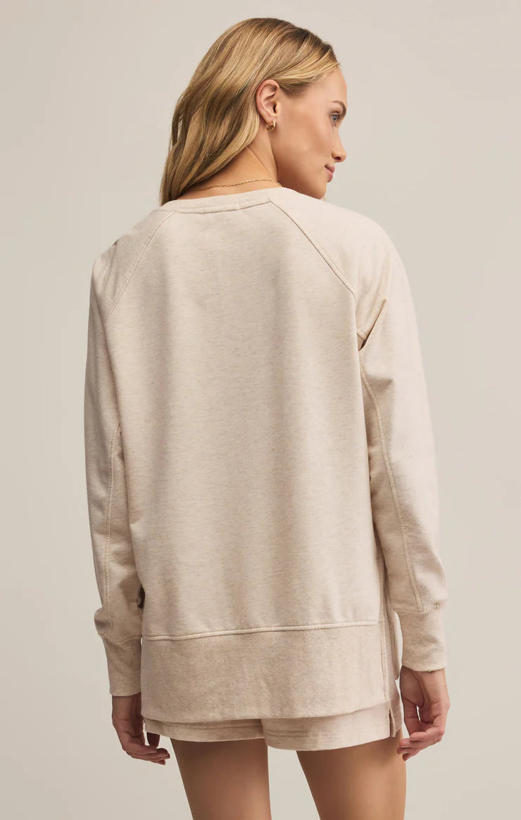 Modern V-neck Weekender- Light Oatmeal