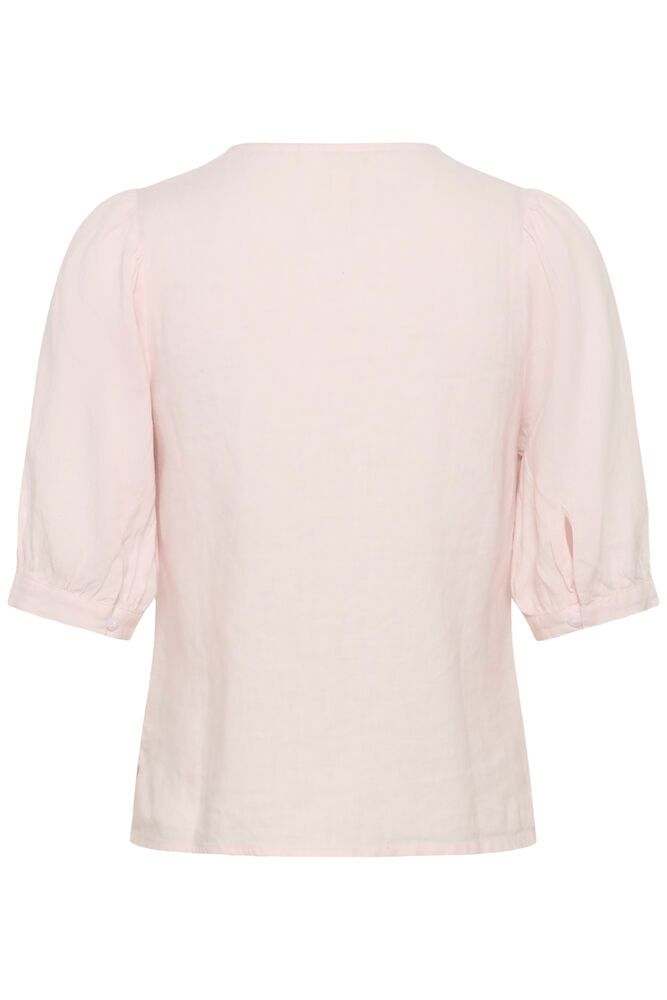 Azra Linen Blouse- PETAL PINK