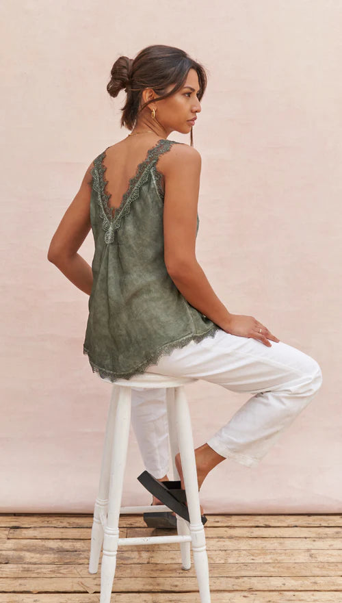 Solange Camisole- KHAKI