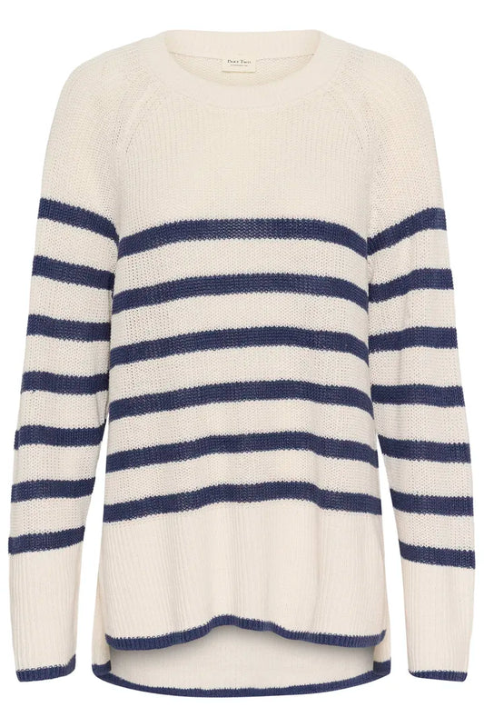 Audrina Knit- NAVY STRIPE
