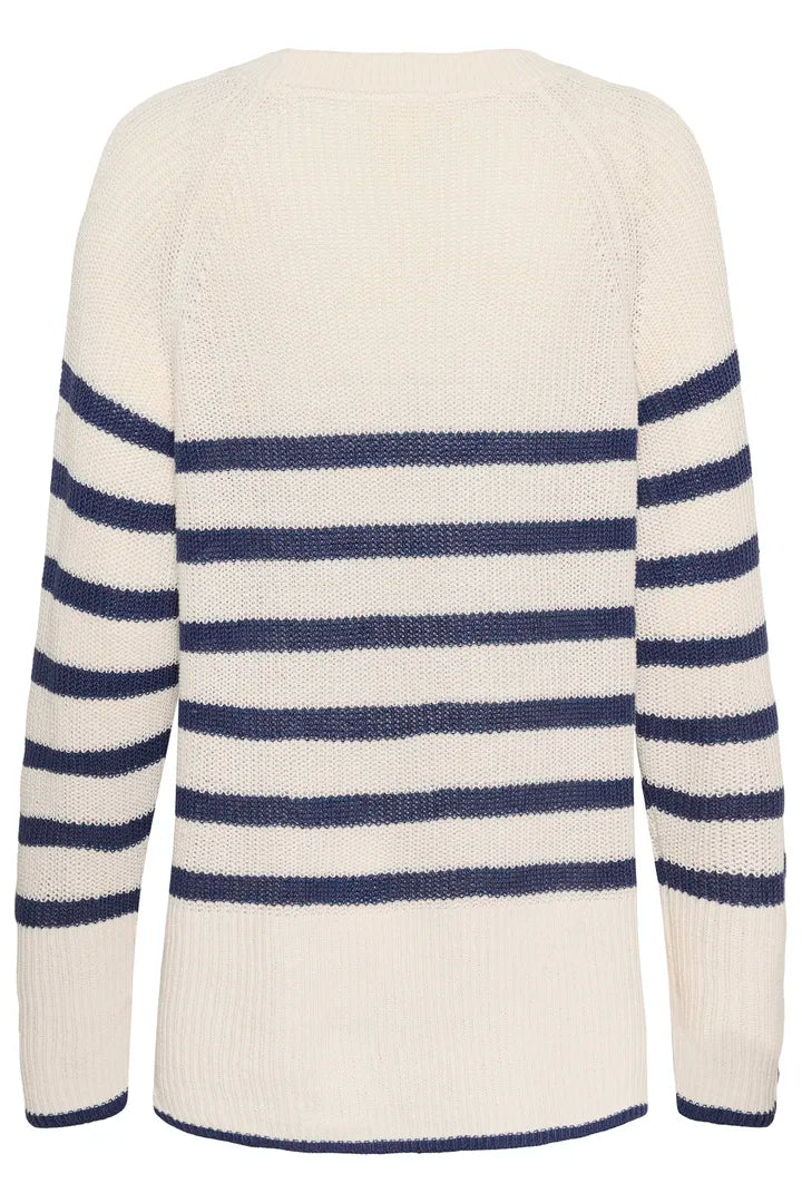 Audrina Knit- NAVY STRIPE