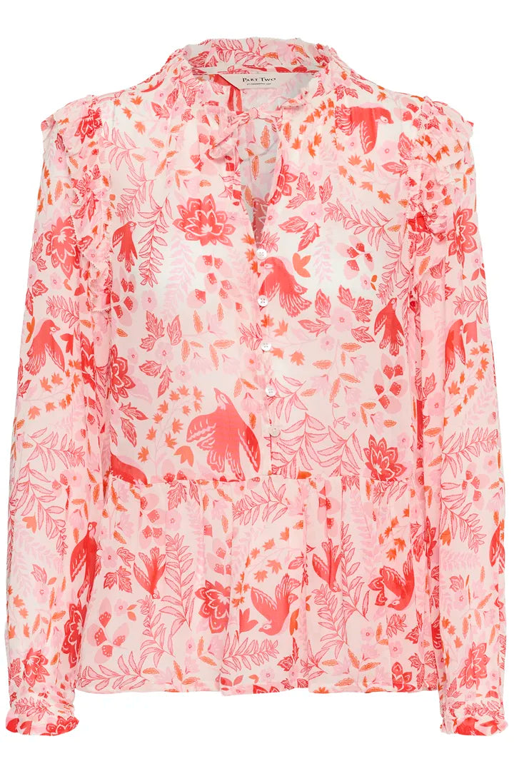 Alfrida Blouse- RED POPPY