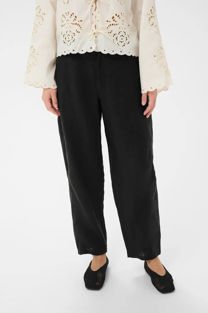 Atima Straight Leg Linen Pant