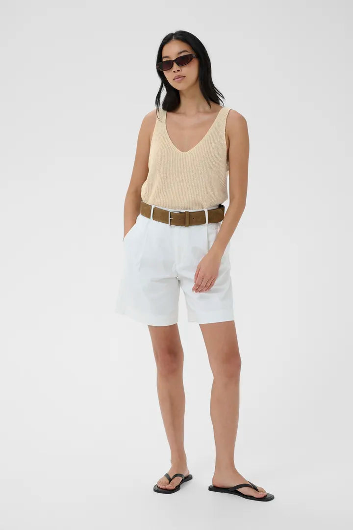 Rebecca Knit Tank- LINEN