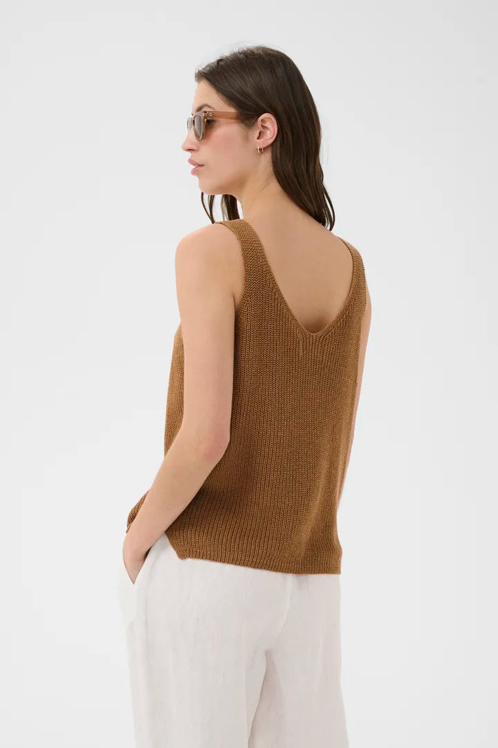 Rebecca Knit Tank- ARGAN OIL