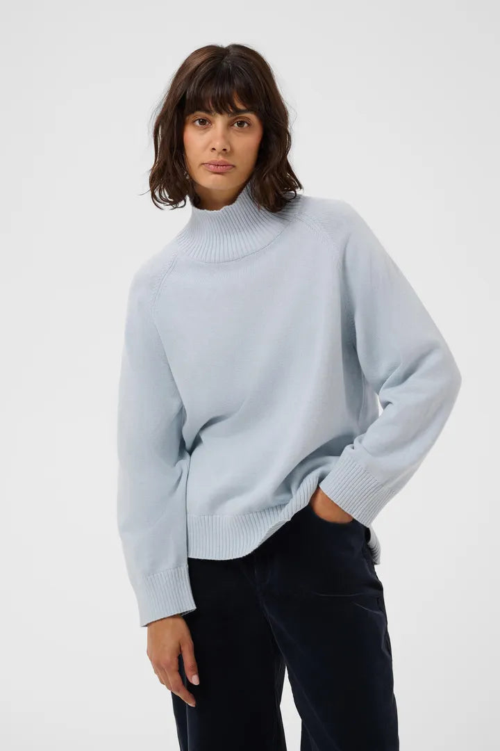 Chicky Pullover Sweater- GREY DAWN