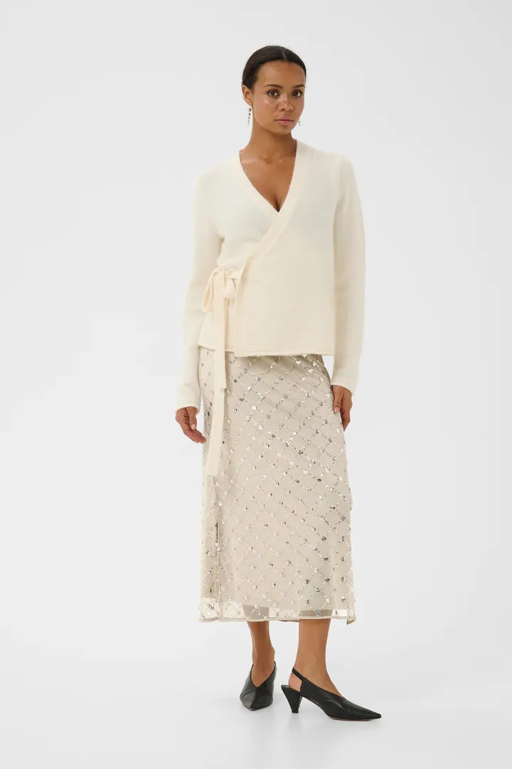 Vivika Sequin Skirt- METALLIC