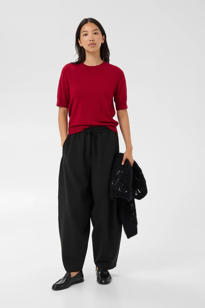 Natanya Knit Tee- RED
