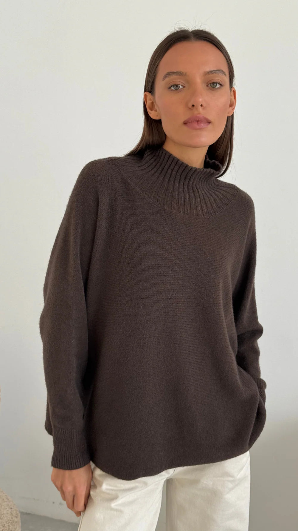 Alma Sweater- DARK ESPRESSO