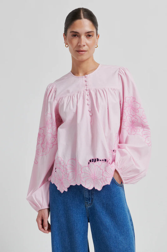 Elinor Blouse- LILAC CHIFFON