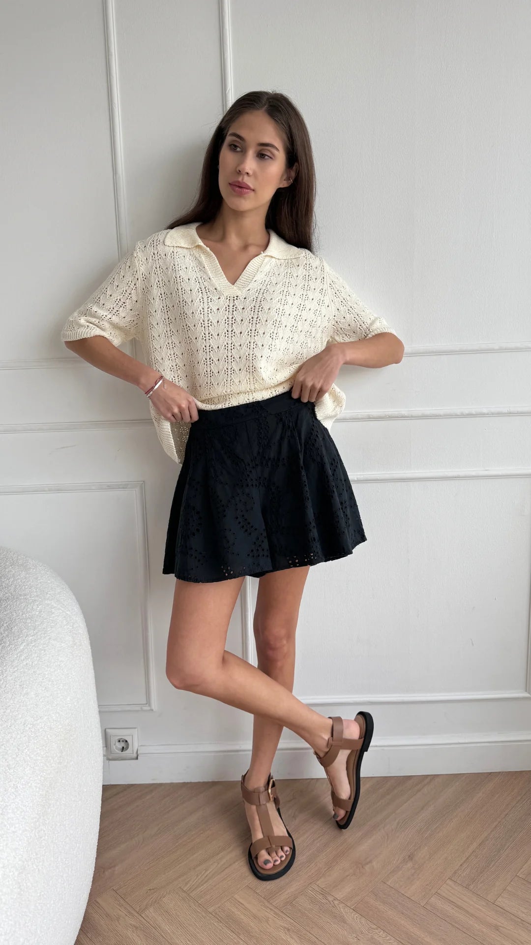 Laina Broderie Short