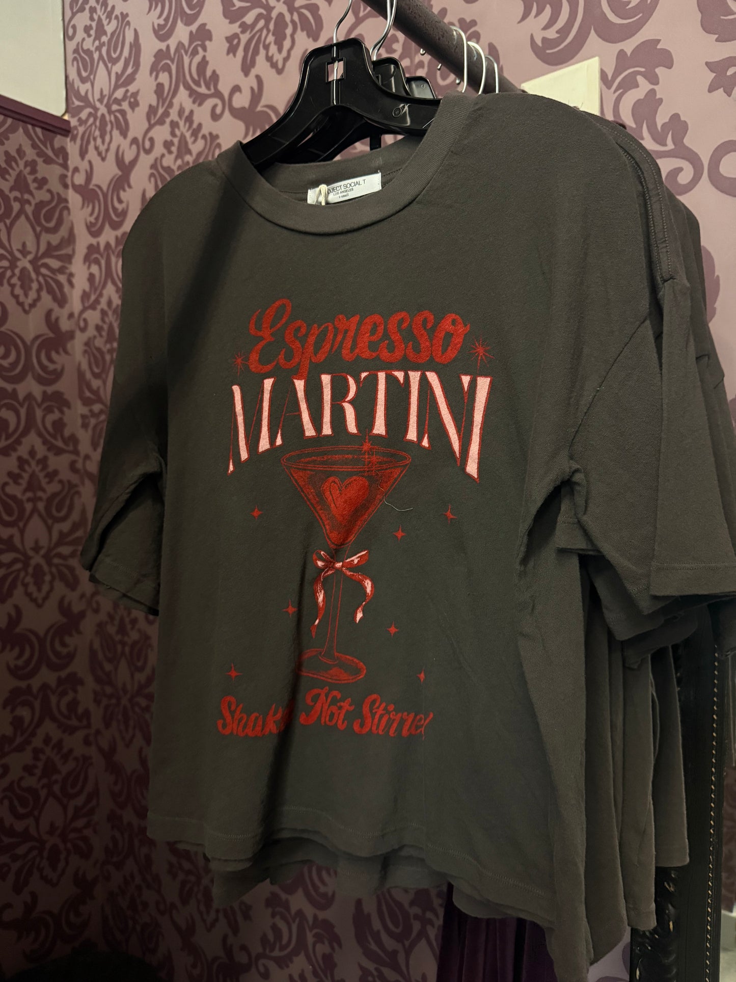 Espresso Tini Tee- Gold Foil