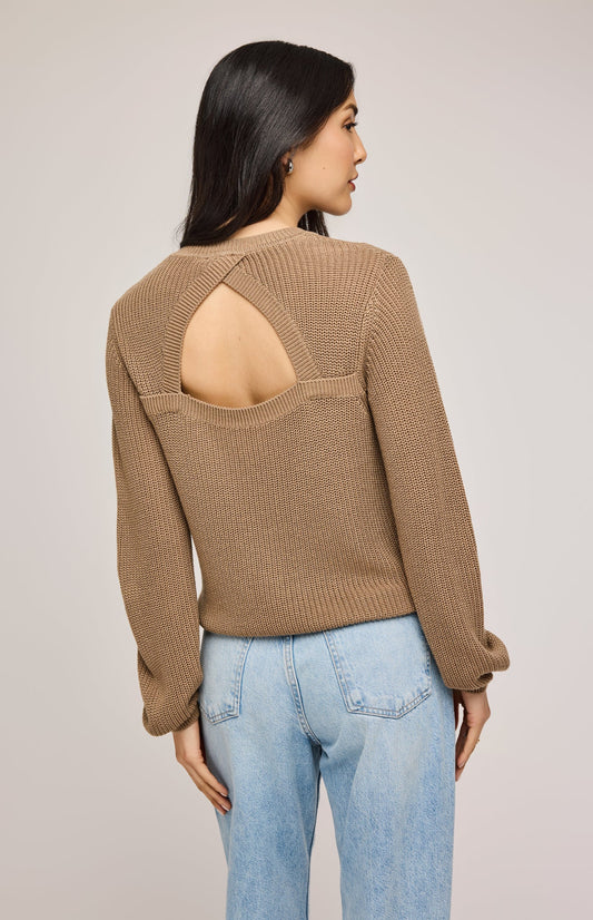 The Maxine Sweater- HEATHER TAUPE