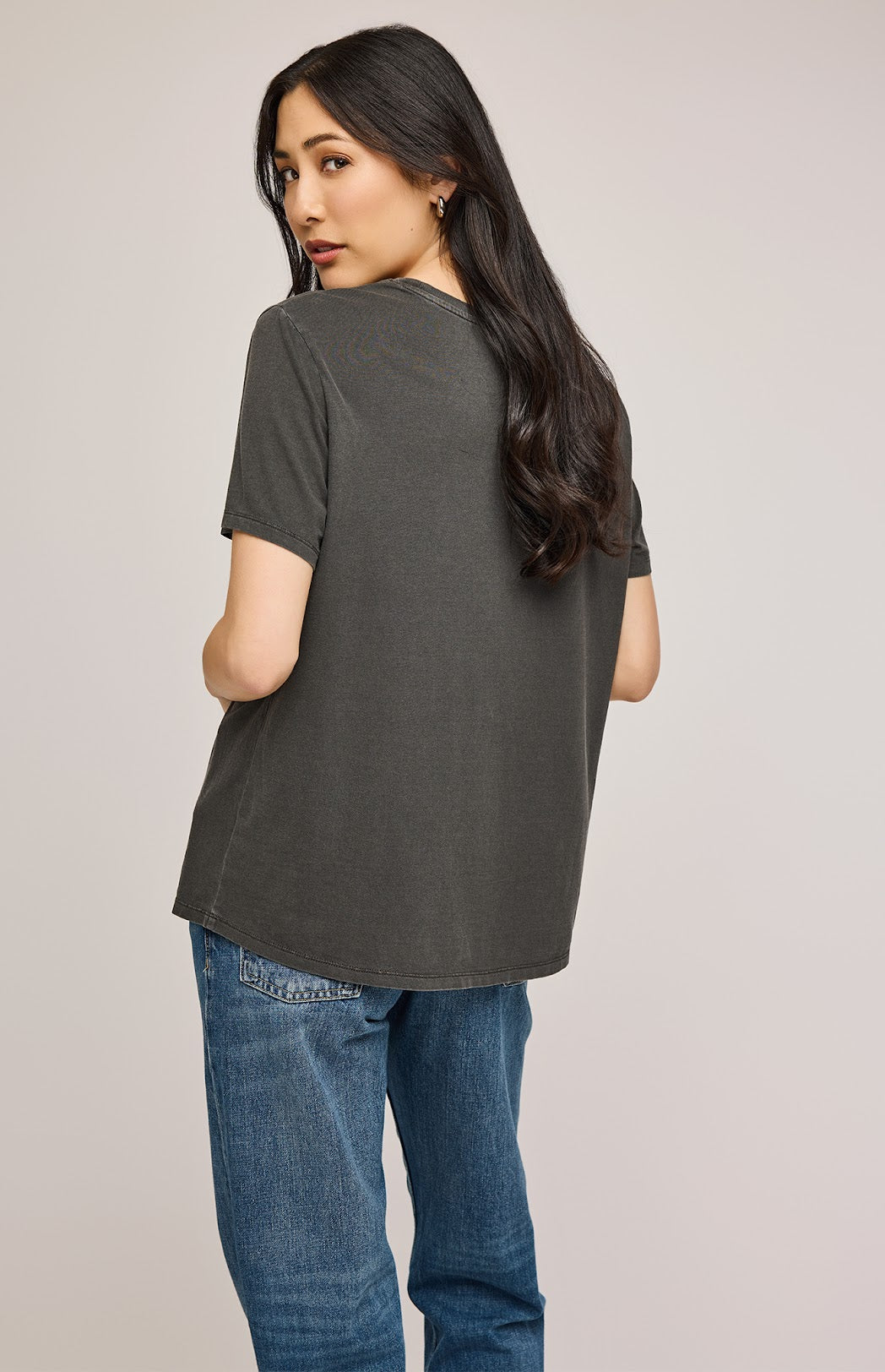 Victoria Tee- WASHED BLACK