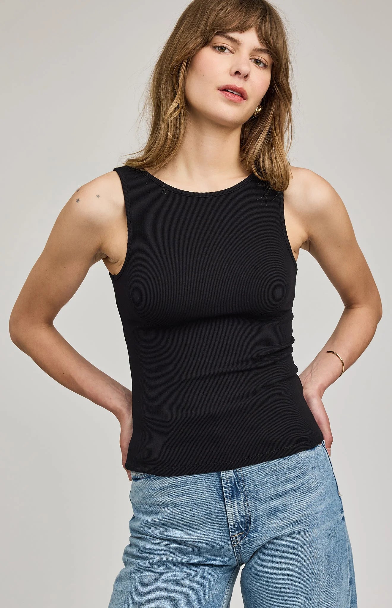 Naia Tank Top- BLACK
