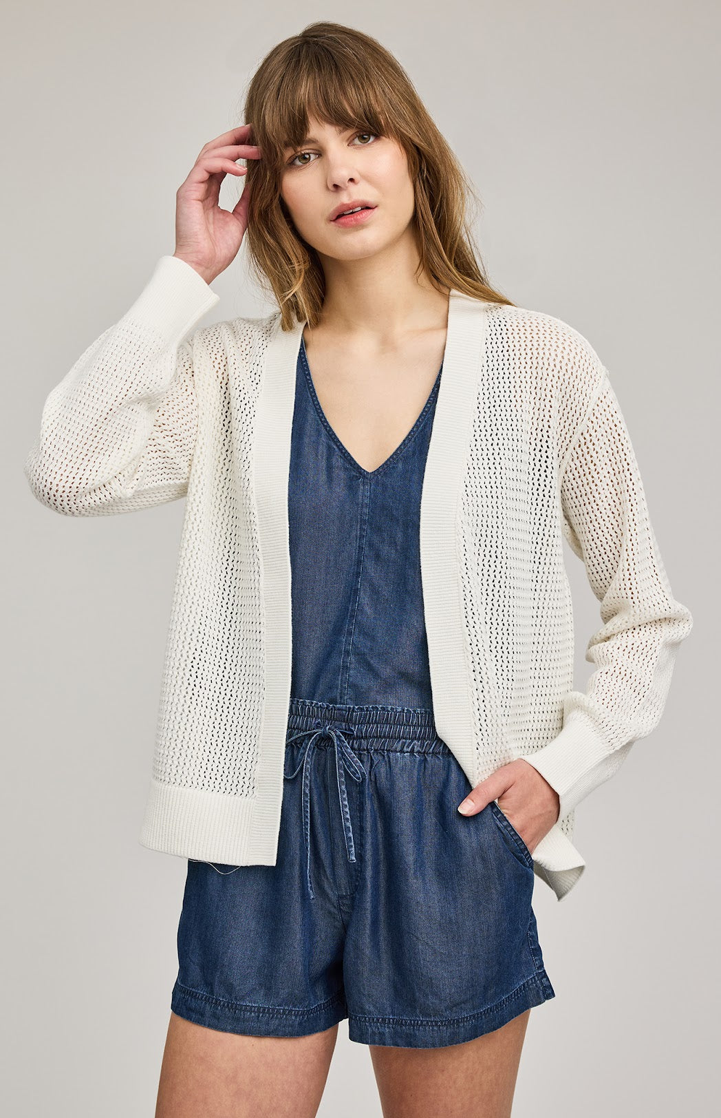 Drew Cardigan- WHITE