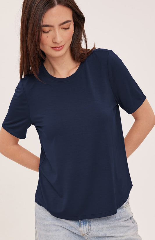 Brielle Tee- NAVY