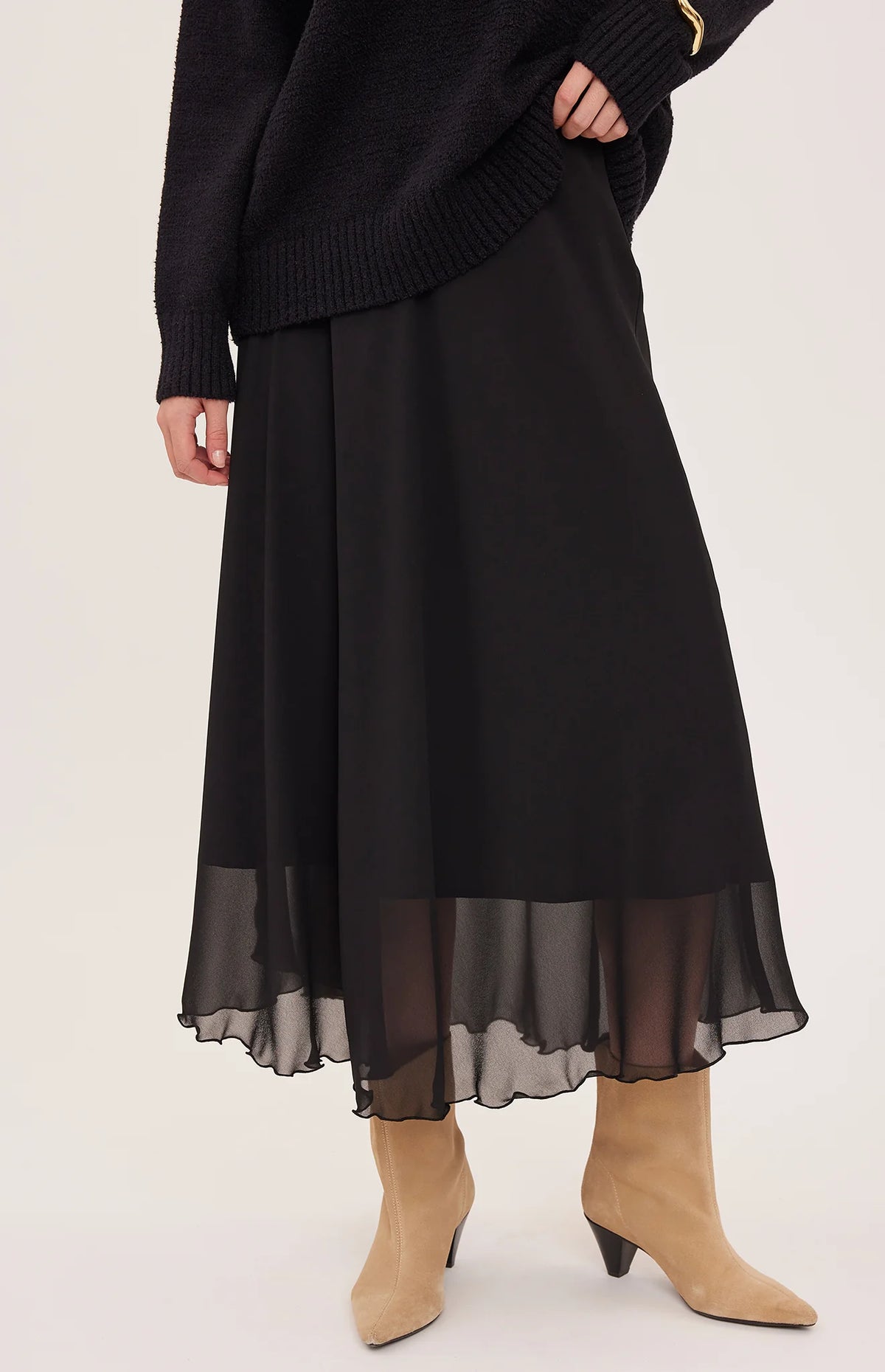 The Arianna Skirt- BLACK