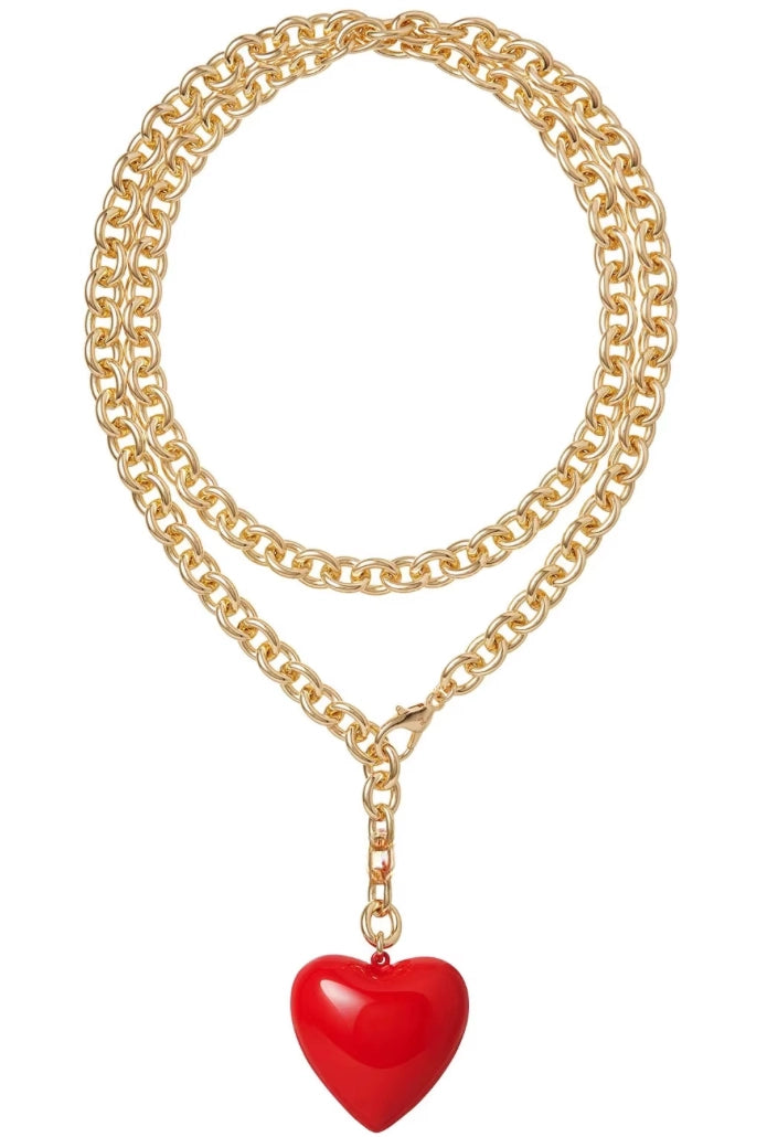 Amour Necklace- RED