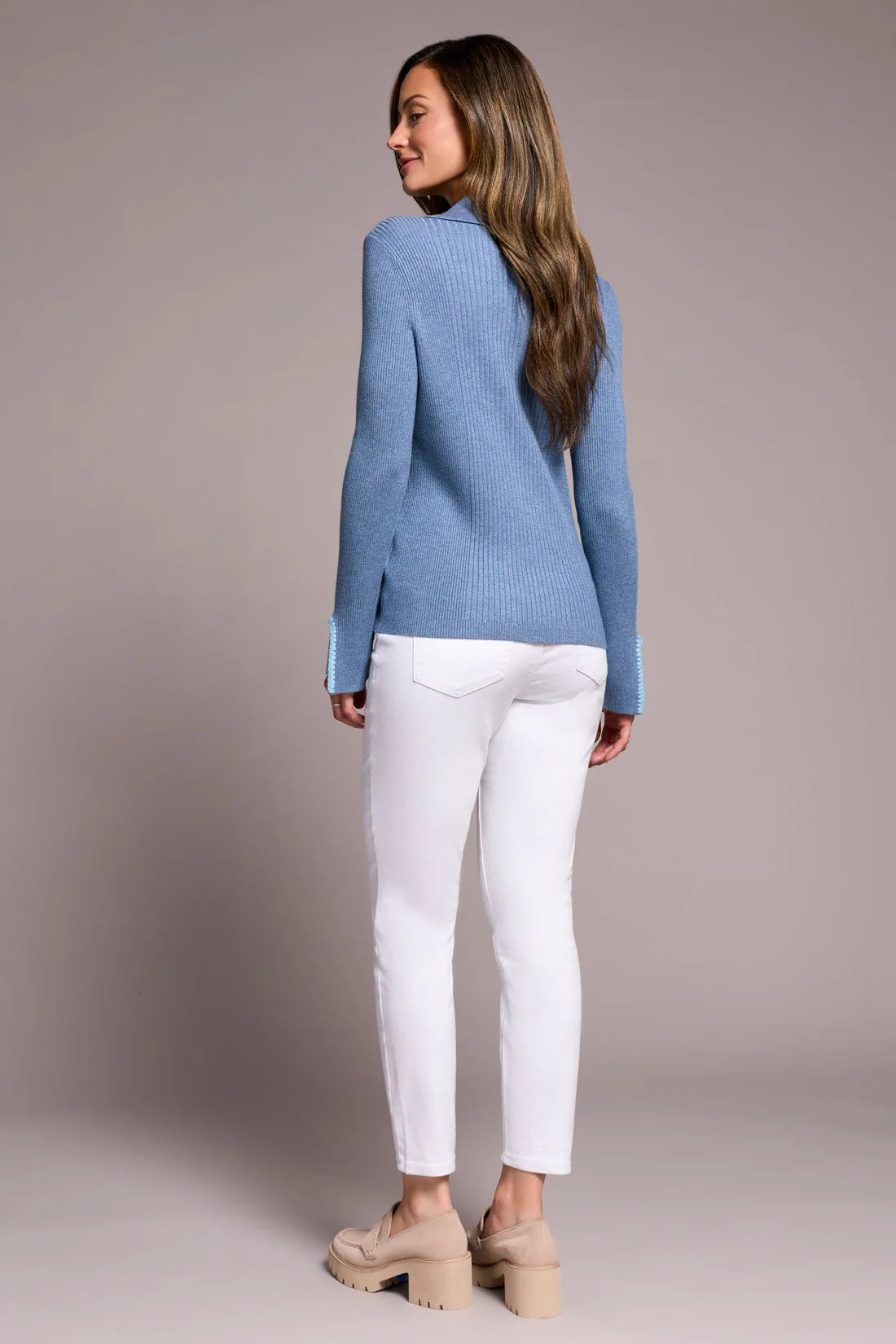 Polo Sweater- SLATE