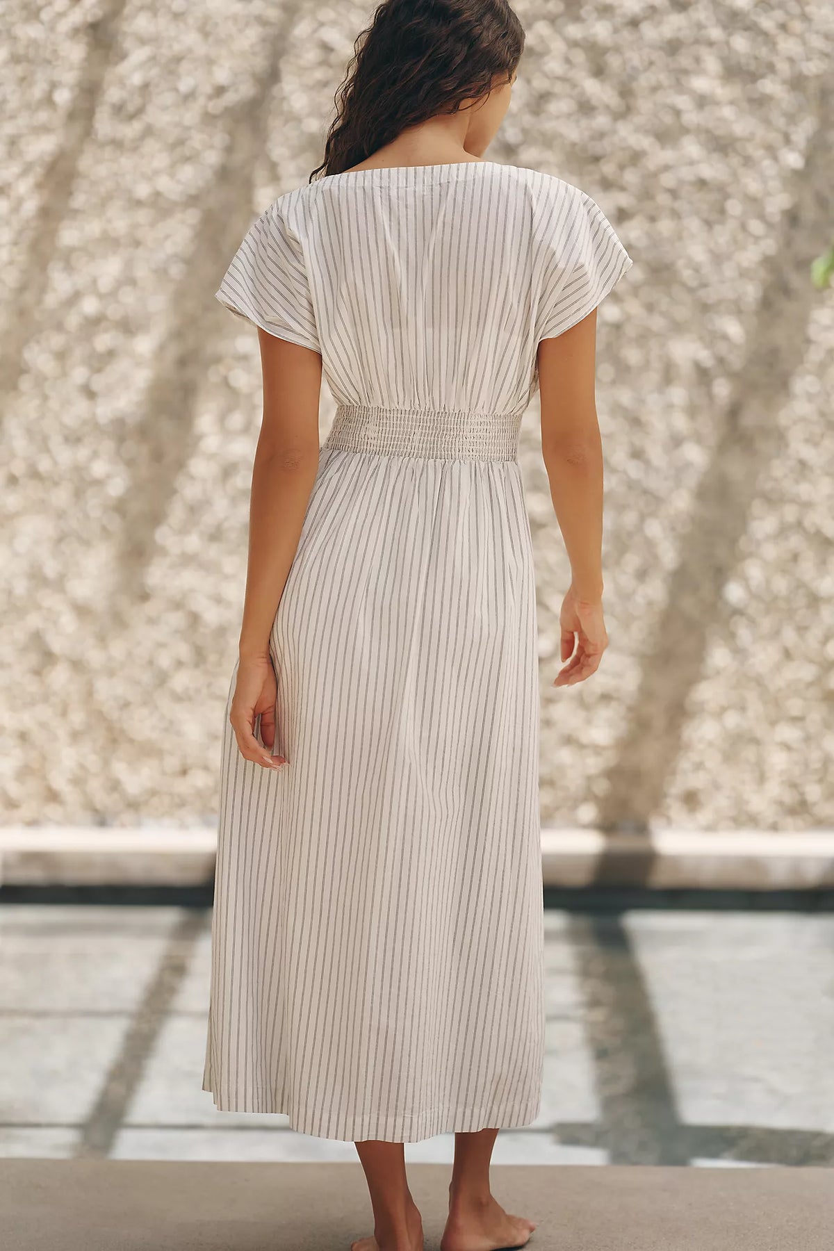 Sanna Striped Midi Dress