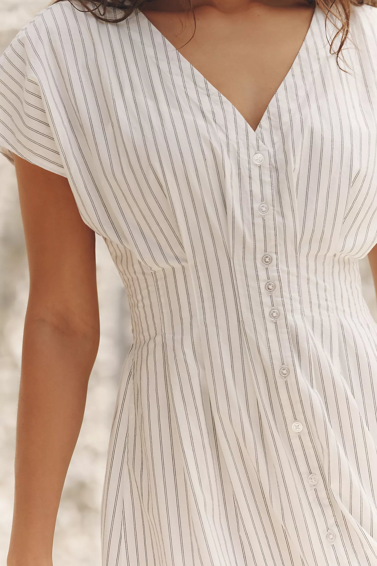 Sanna Striped Midi Dress