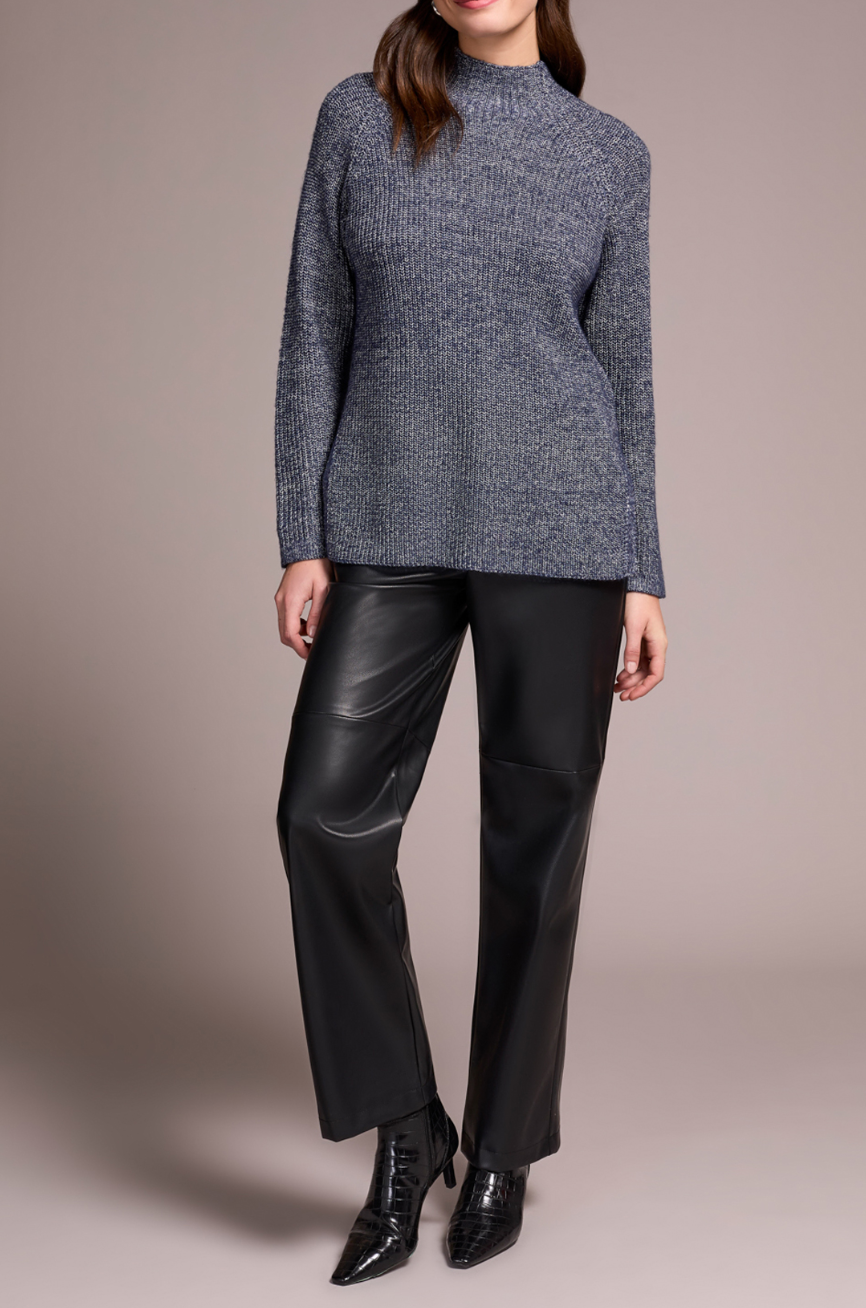 Midnight Mockneck Sweater