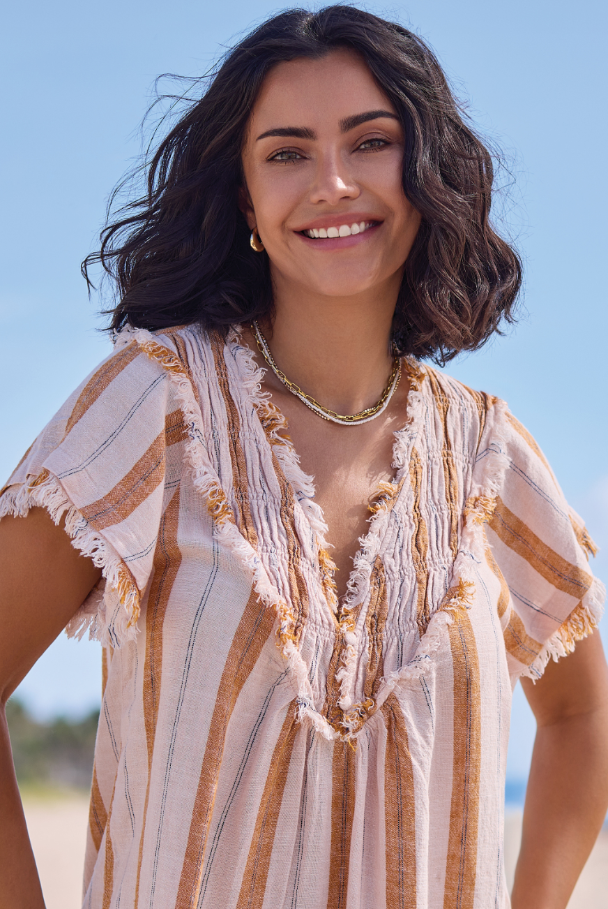 Agnes Raw Edge Blouse