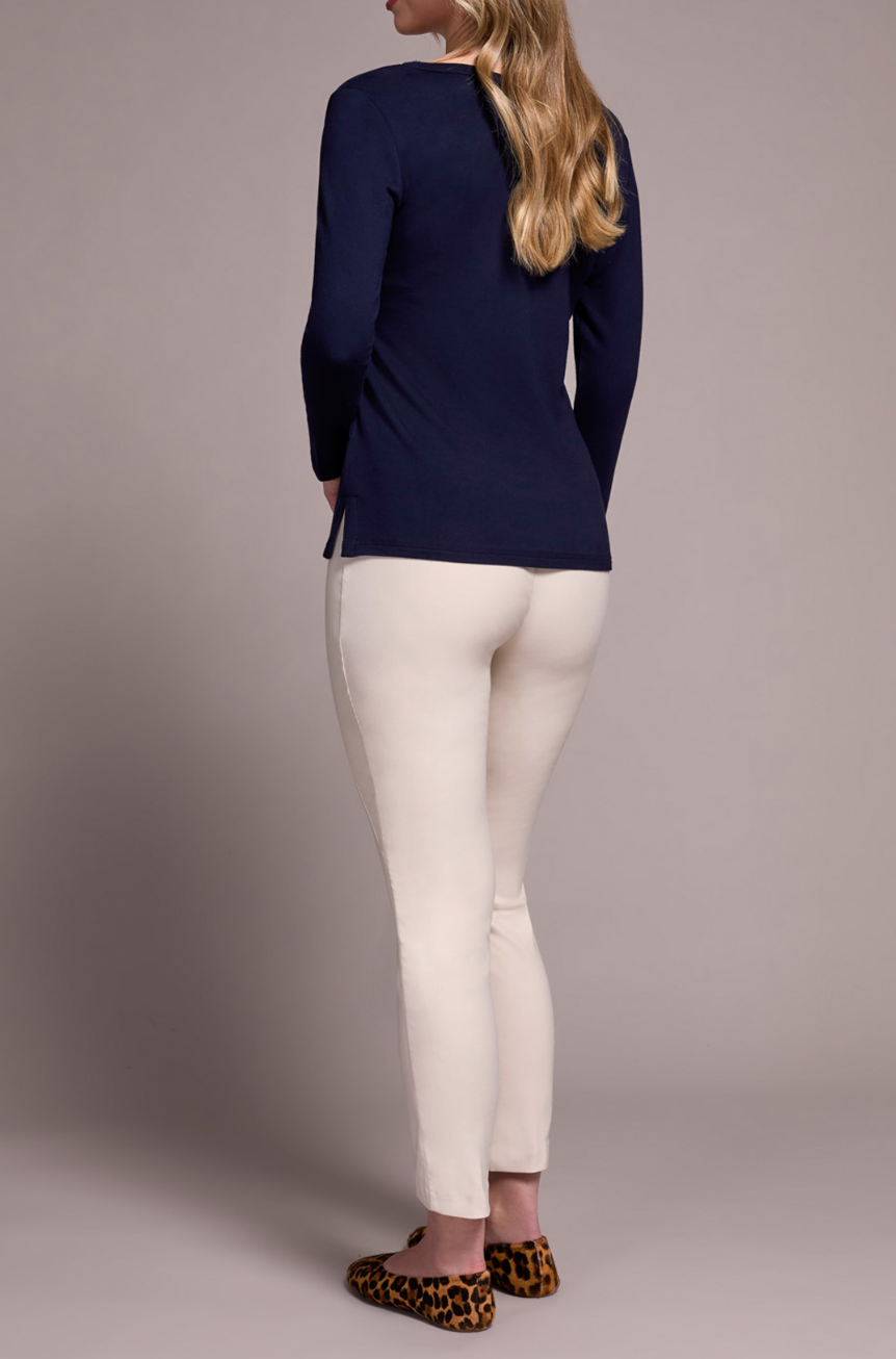 Katie Essential Tee- NAVY