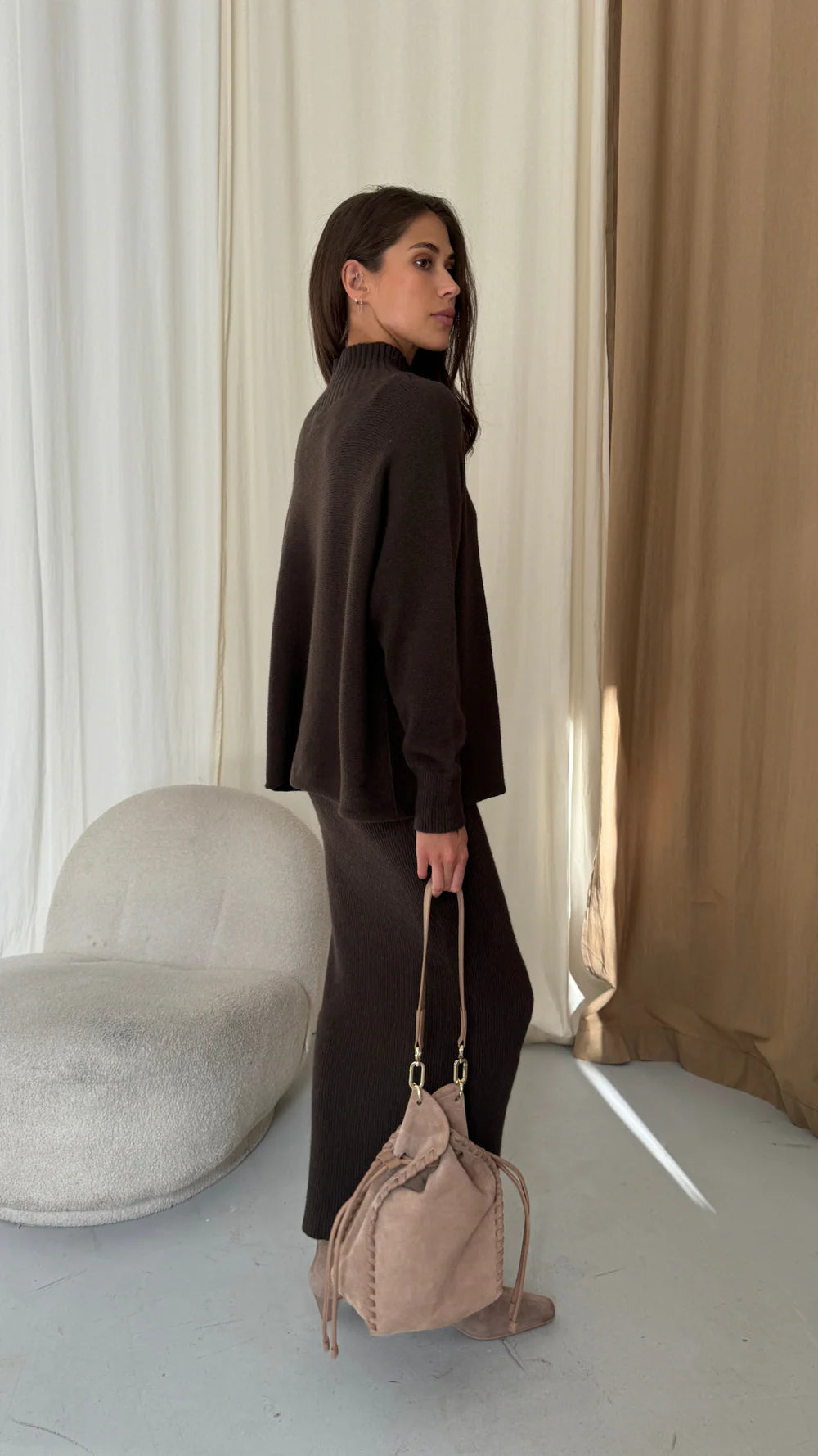 Alma Sweater- DARK ESPRESSO