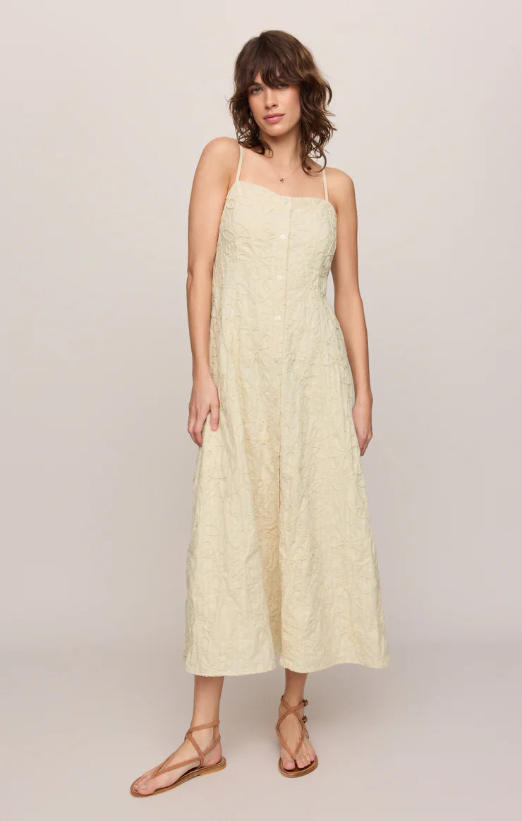 Angel Eyes Textured Midi Dress