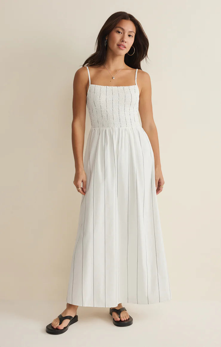 Bayside White Midi Dress