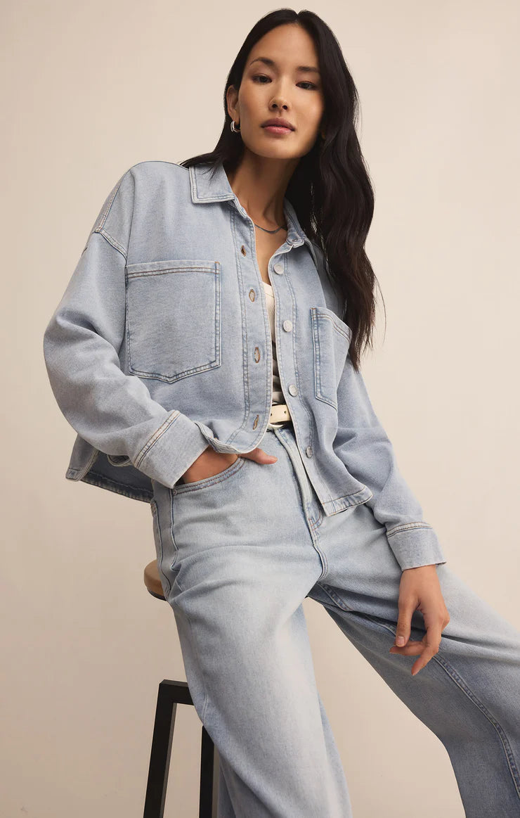 All Day Cropped Denim Jacket