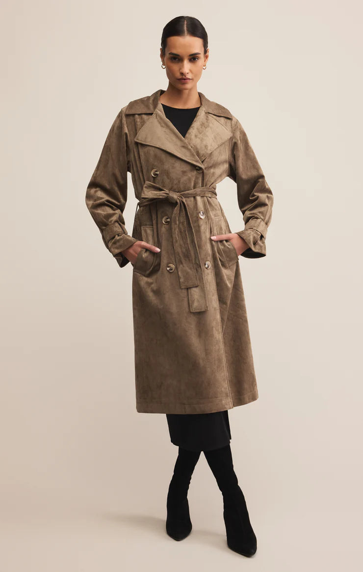 Dorian Suede Trench