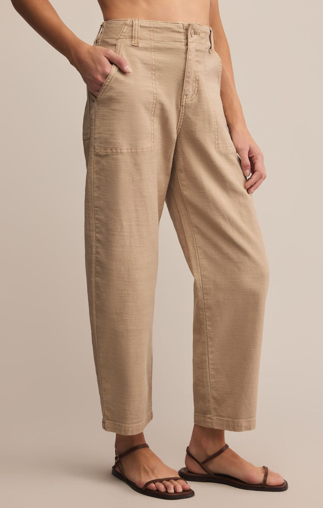 Olive Twill Pants